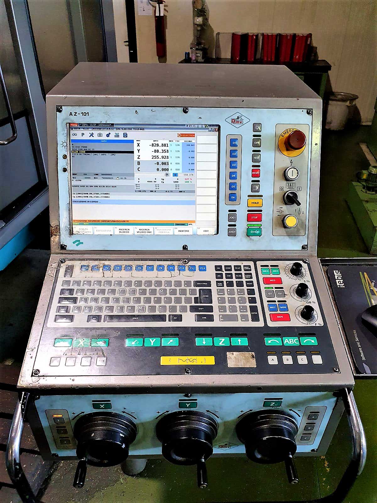 Retrofitting CL OMV HS 320 pulpito con nuova unità video D-ELECTRON Z32 e mantenimento tastiera di comando OMV originaria © Ingenia
