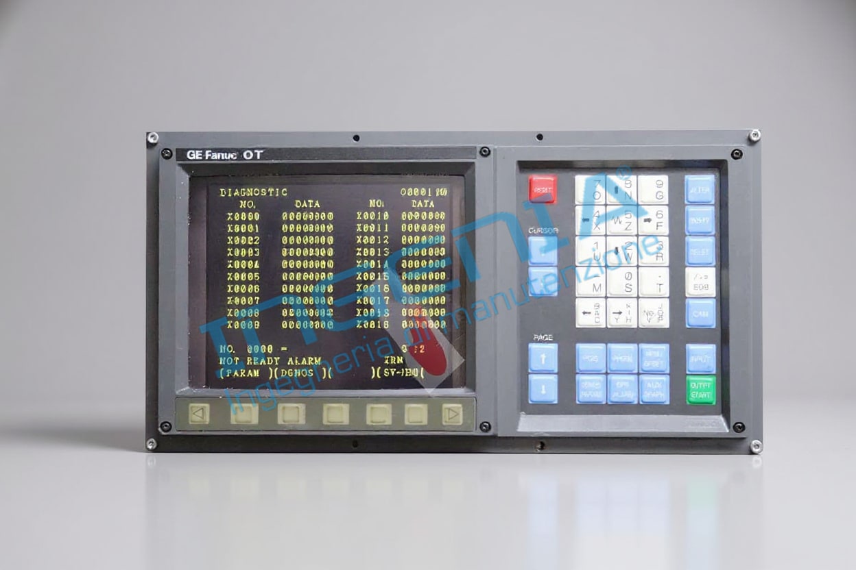 FANUC A61L-0001-0093 9" monochrome monitor 24VDC TTL 25kHz amber display