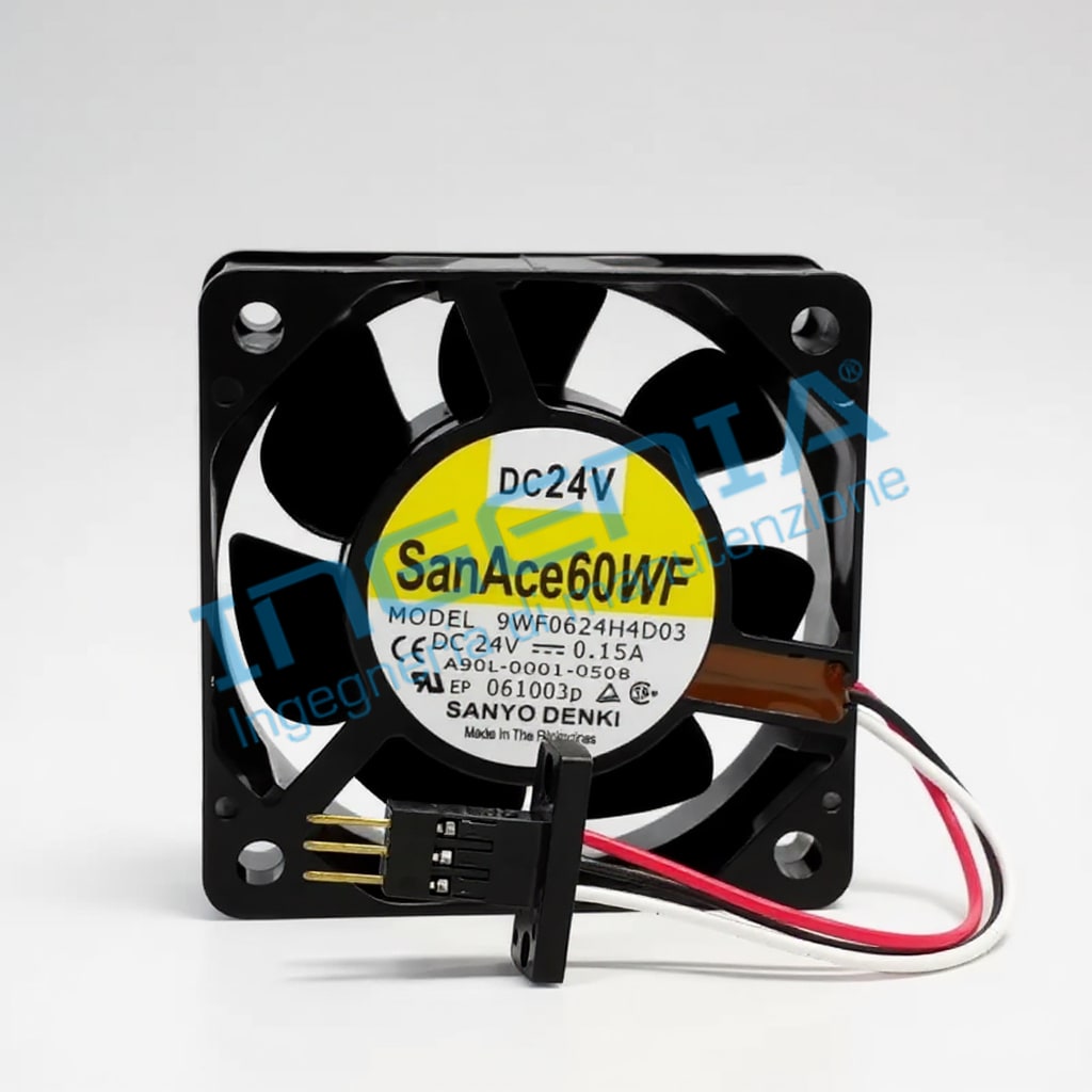 FANUC A90L-0001-0508 Cooling Fan 24V 0.07-0.08A 60x60x25mm 3-Pin for Servo Amplifier