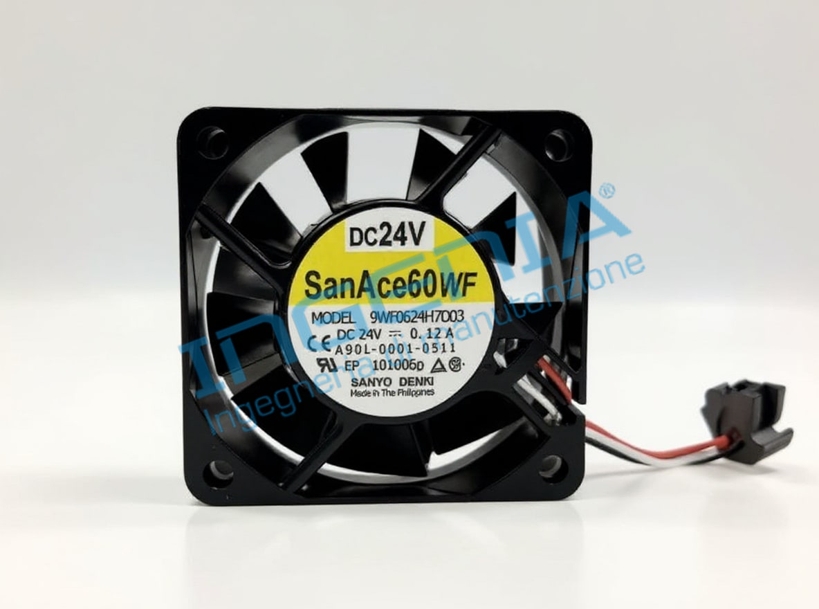 FANUC A90L-0001-0511 Cooling Fan 24V 0.12A 3-Pin 60x60x15mm for CNC