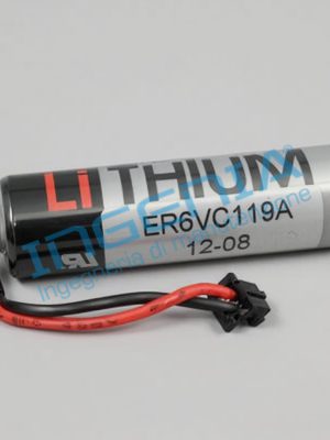 MITSUBISHI ER6V-C119A 3.6V 2400mAh Battery with Black Connector MITSUBISHI ER6V-C119A 3.6V 2400mAh Battery with Black Connector