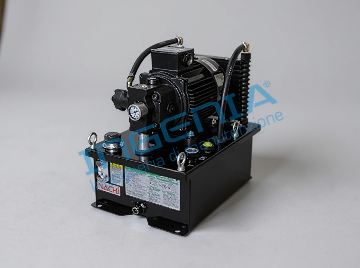 Nachi NSP-20-15V0A4-14U Compact Hydraulic Power Unit 2HP 20L 8cc 220VAC 3ph 60Hz