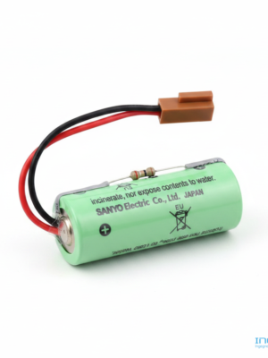Fanuc CR17450SE-R 3V Lithium PLC Battery con connettore marrone