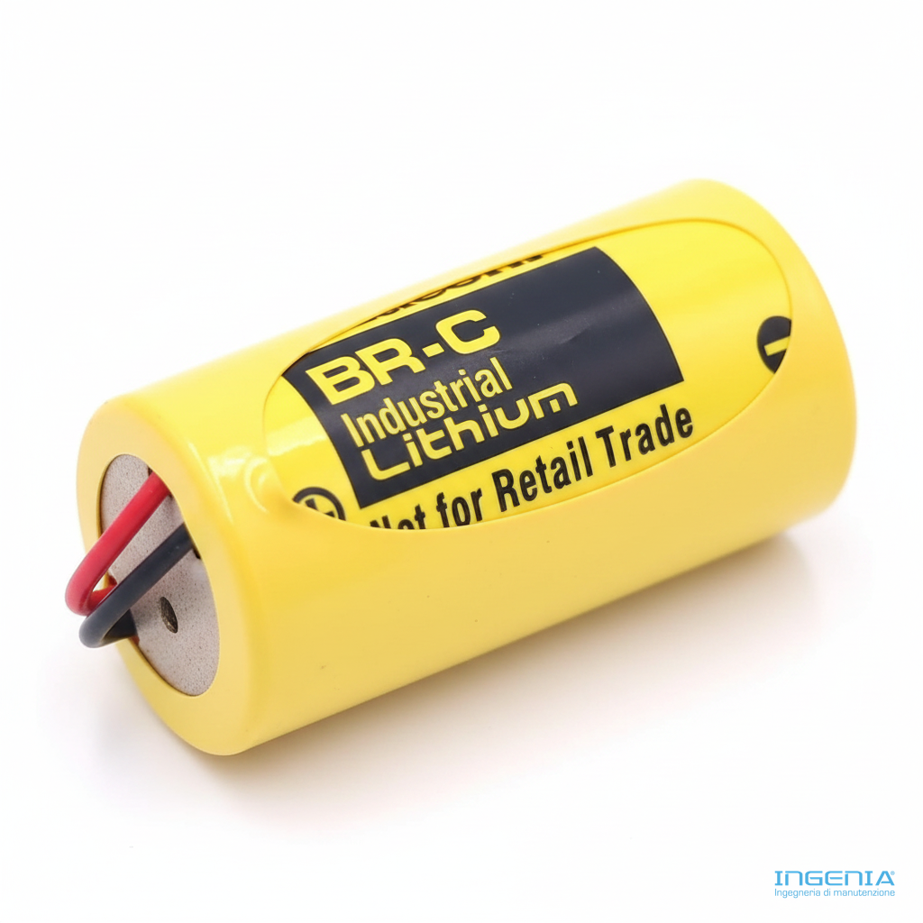 Fanuc BR-C ER26500 3V 5000mAh Lithium Battery con connettore marrone - immagine 3