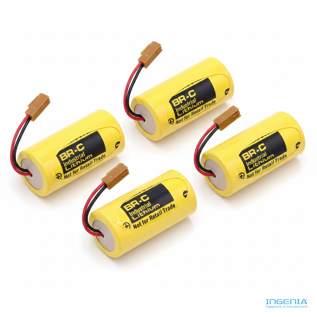 Fanuc BR-C ER26500 3V 5000mAh Lithium Battery con connettore marrone
