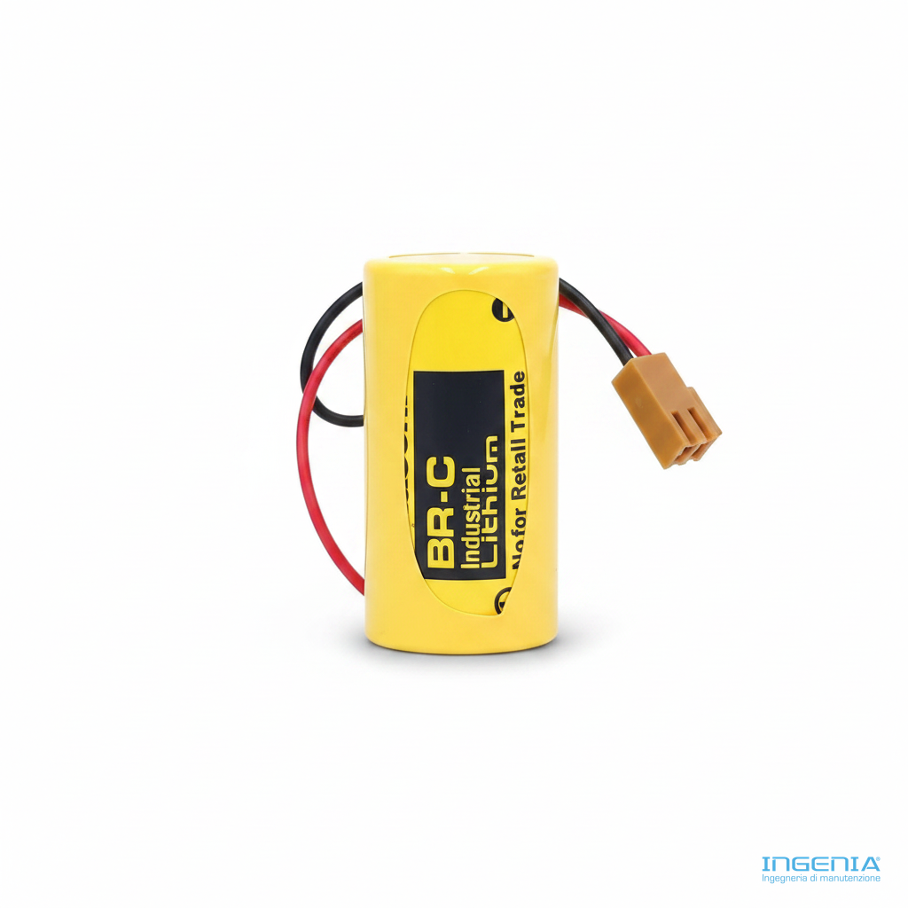 Fanuc BR-C ER26500 3V 5000mAh Lithium Battery con connettore marrone - immagine 2