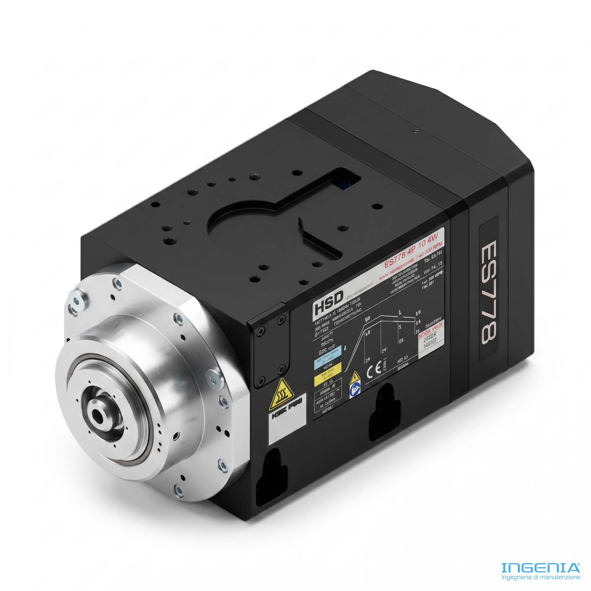HSD ES 779L 2P Electrospindle 22000 rpm HSK F63 Liquid Cooled