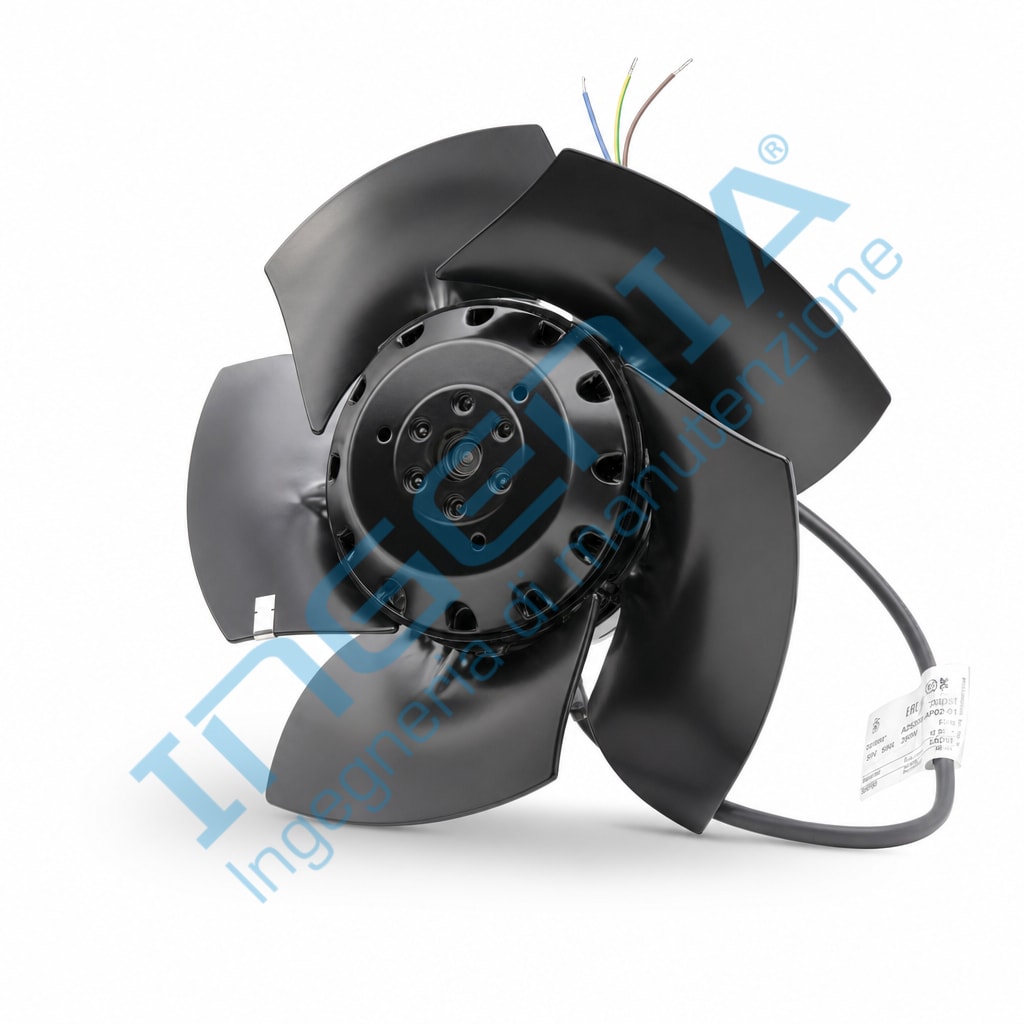 EBM A2D210-AB10-05 AC Axial Fan 210 mm 400/480 VAC