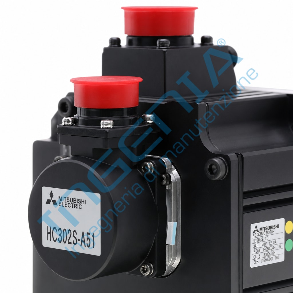 MITSUBISHI HC203BS AC Servo Motor 2 kW 3000 rpm